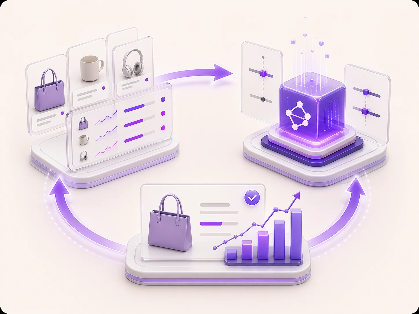 Схема работы репрайсера Wildberries: проверка каталога и конкурентов, применение правила и сохранение результата